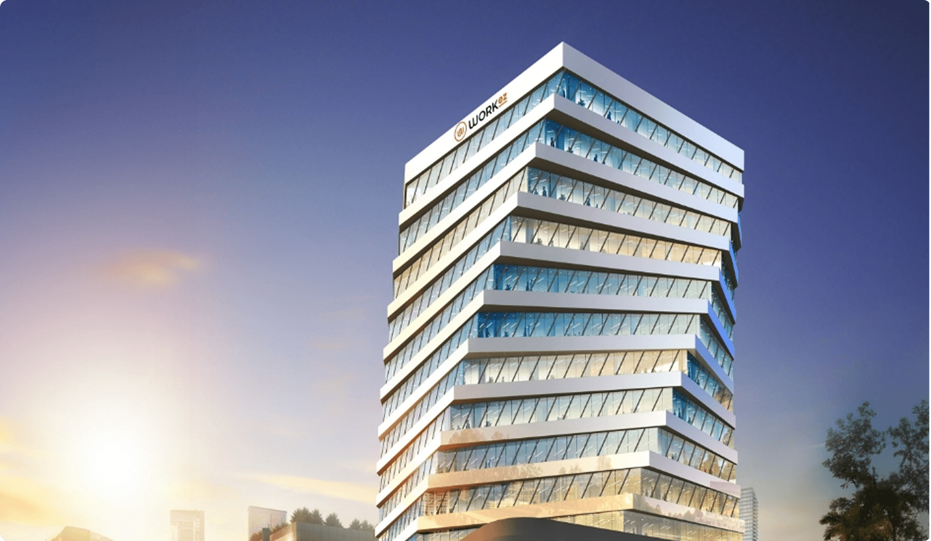 Modern office building